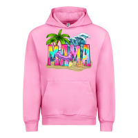 Fuchsia Pink summer mama Urban Hoodie - texasbilliewilder