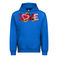 Cobalt valentine's day love sunflowers Urban Hoodie - RanaPortraitStore