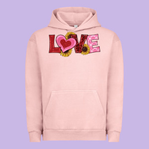 Valentine's Day Love Sunflowers Urban Hoodie Designed By Ranaportraitstore