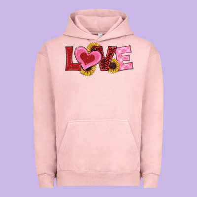 Valentine's Day Love Sunflowers Urban Hoodie Designed By Ranaportraitstore