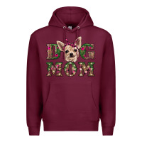 Burgundy christmas dog mom chihuahua Premium Hoodie - RanaPortraitStore