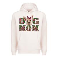 Pale Pink christmas dog mom chihuahua Premium Hoodie - RanaPortraitStore