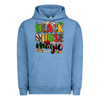 Pigment Pebble Blue black nurse magic Urban Hoodie - Zillion Design Studio