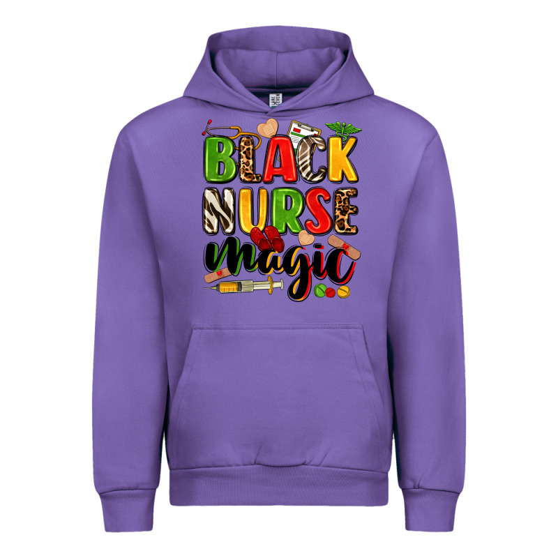 Black Nurse Magic Urban Hoodie by Zillion Design Studio | Teevron