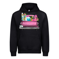 Black summer pink truck beach Urban Hoodie - texasbilliewilder