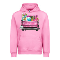 Fuchsia Pink summer pink truck beach Urban Hoodie - texasbilliewilder