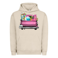 Pigment French Oak summer pink truck beach Urban Hoodie - texasbilliewilder