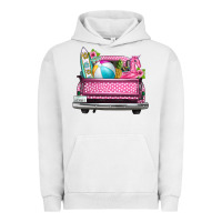 Pigment Lunar Rock summer pink truck beach Urban Hoodie - texasbilliewilder