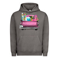 Pigment Tornado summer pink truck beach Urban Hoodie - texasbilliewilder