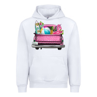 White summer pink truck beach Urban Hoodie - texasbilliewilder