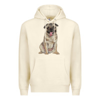 Sandshell pug Premium Hoodie - RanaPortraitStore