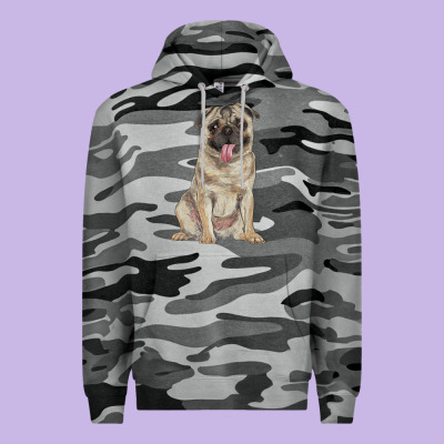 Pug Premium Hoodie Designed By Ranaportraitstore