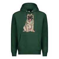 Sports Green pug Premium Hoodie - RanaPortraitStore