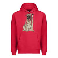 Cardinal pug Premium Hoodie - RanaPortraitStore