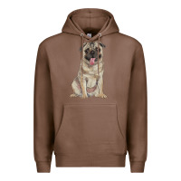 Chestnut pug Premium Hoodie - RanaPortraitStore