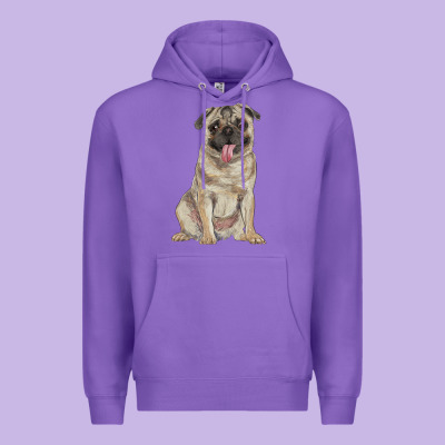 Pug Premium Hoodie Designed By Ranaportraitstore