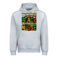 Heather Grey unapologetically pretty black and educated nurse Urban Hoodie - Zillion Design Studio