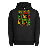 Pigment Black unapologetically pretty black and educated nurse Urban Hoodie - Zillion Design Studio