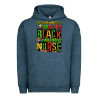 Pigment Midnight Navy unapologetically pretty black and educated nurse Urban Hoodie - Zillion Design Studio