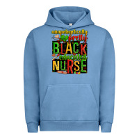 Pigment Pebble Blue unapologetically pretty black and educated nurse Urban Hoodie - Zillion Design Studio