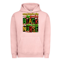 Pigment Salmon unapologetically pretty black and educated nurse Urban Hoodie - Zillion Design Studio