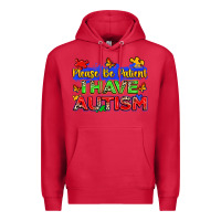 Cardinal please be patient i have autism Premium Hoodie - Zillion Design Studio