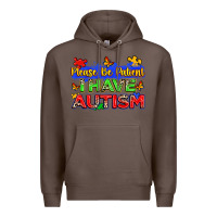 Coffee please be patient i have autism Premium Hoodie - Zillion Design Studio