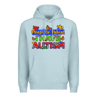 Blue Mist please be patient i have autism Premium Hoodie - Zillion Design Studio