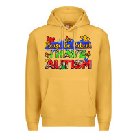 Mustard please be patient i have autism Premium Hoodie - Zillion Design Studio