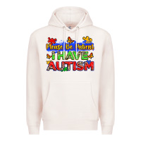 Pale Pink please be patient i have autism Premium Hoodie - Zillion Design Studio
