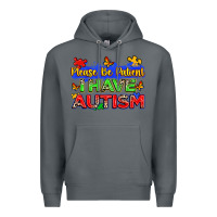 Rock please be patient i have autism Premium Hoodie - Zillion Design Studio