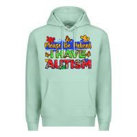 Seafoam please be patient i have autism Premium Hoodie - Zillion Design Studio