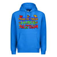 True Royal please be patient i have autism Premium Hoodie - Zillion Design Studio