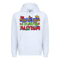 White please be patient i have autism Premium Hoodie - Zillion Design Studio