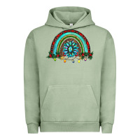 Pigment Oil Green gemstone christmas rainbow Urban Hoodie - RanaPortraitStore