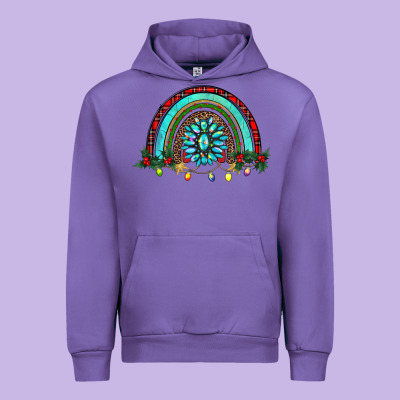 Gemstone Christmas Rainbow Urban Hoodie Designed By Ranaportraitstore