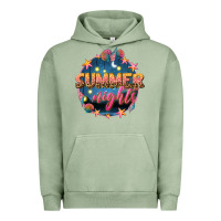 Pigment Oil Green summer nights Urban Hoodie - texasbilliewilder