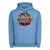Pigment Pebble Blue summer nights Urban Hoodie - texasbilliewilder