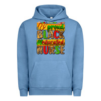 Pigment Pebble Blue proud black educated nurse Urban Hoodie - Zillion Design Studio