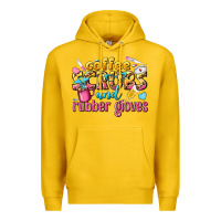 Lemon coffee scrubs and rubber gloves Premium Hoodie - texasbilliewilder