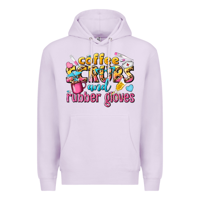 Coffee Scrubs And Rubber Gloves Premium Hoodie by texasbilliewilder | Teevron