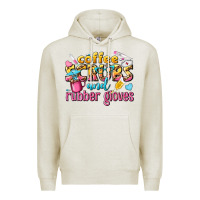 Oatmeal Heather coffee scrubs and rubber gloves Premium Hoodie - texasbilliewilder