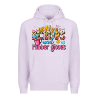 Lilac coffee scrubs and rubber gloves Premium Hoodie - texasbilliewilder