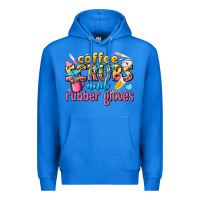 True Royal coffee scrubs and rubber gloves Premium Hoodie - texasbilliewilder