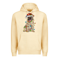Pina Colada pug with christmas lights Premium Hoodie - RanaPortraitStore