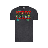 Vintage Black Merry Drink I Am Christmas Vintage Tee - Artiststas