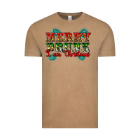 Vintage Coffee Merry Drink I Am Christmas Vintage Tee - Artiststas