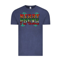 Vintage Denim Merry Drink I Am Christmas Vintage Tee - Artiststas