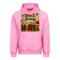 Fuchsia Pink black strong proud nurse Urban Hoodie - Zillion Design Studio