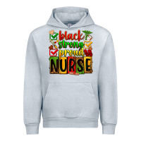 Heather Grey black strong proud nurse Urban Hoodie - Zillion Design Studio